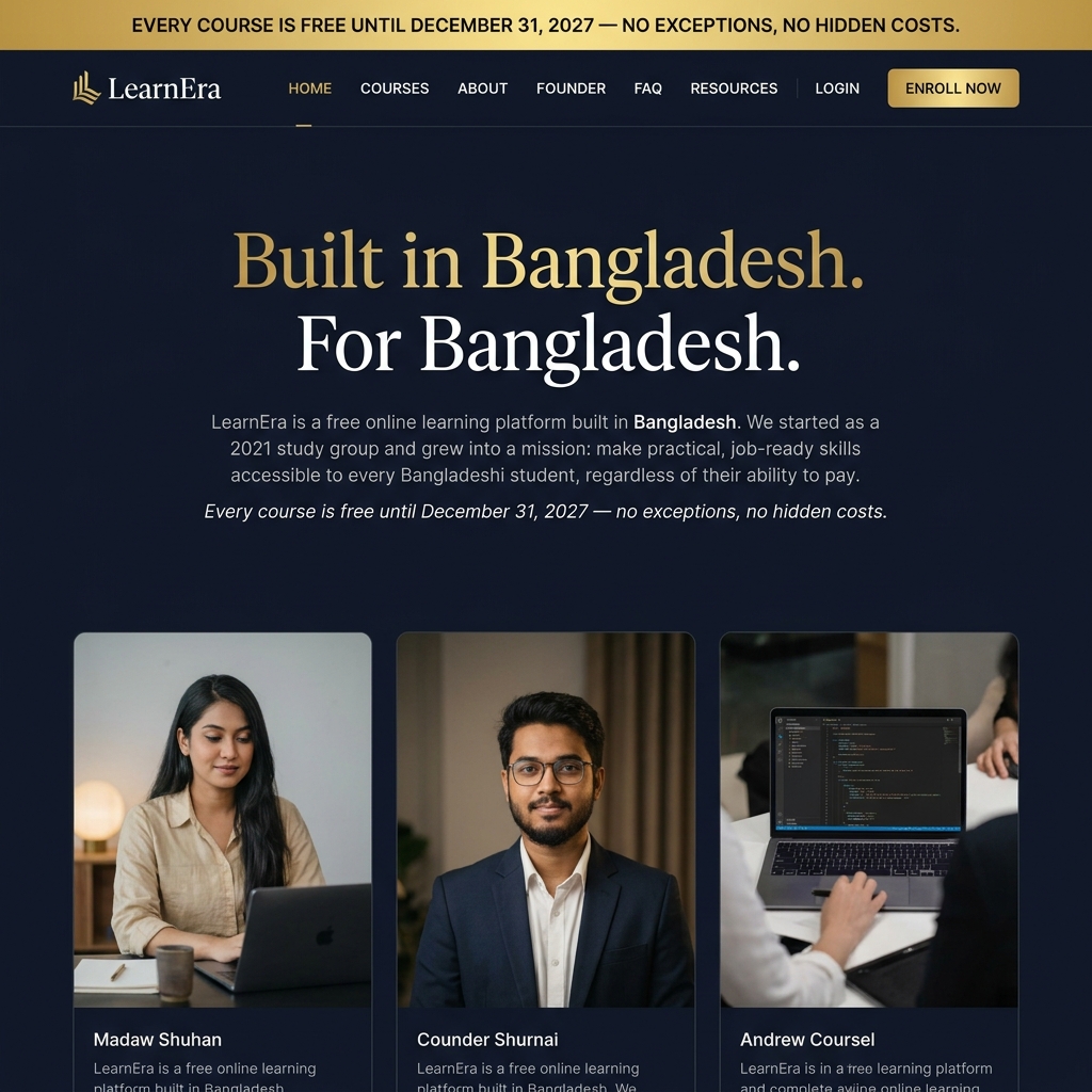 LearnEra – Free Online Courses for Bangladesh